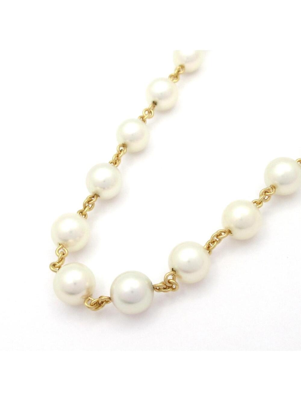Tasaki 18K Yellow Gold Pearl Necklace #302541T23B